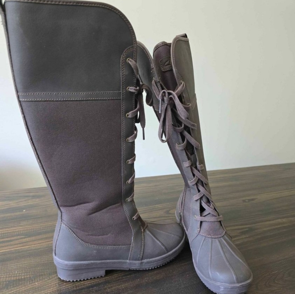 Clarks Clarina Pluma Waterproof Boots - Size 7.5